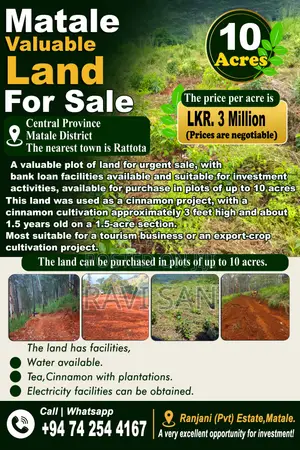Land for Sale - Matale Rattota