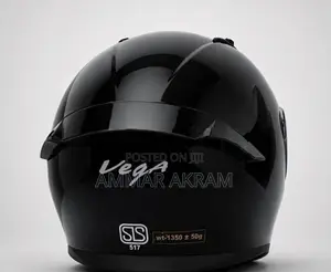 Vega Full Face Motorcycle Helmet – Black