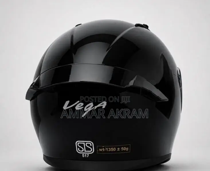 Vega Full Face Motorcycle Helmet – Black