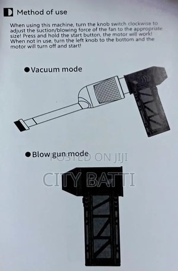 high speed jet fan+vacuum cleaner