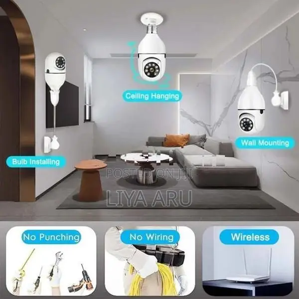 Bulb camera 360° Rotatable Panaroma with technology