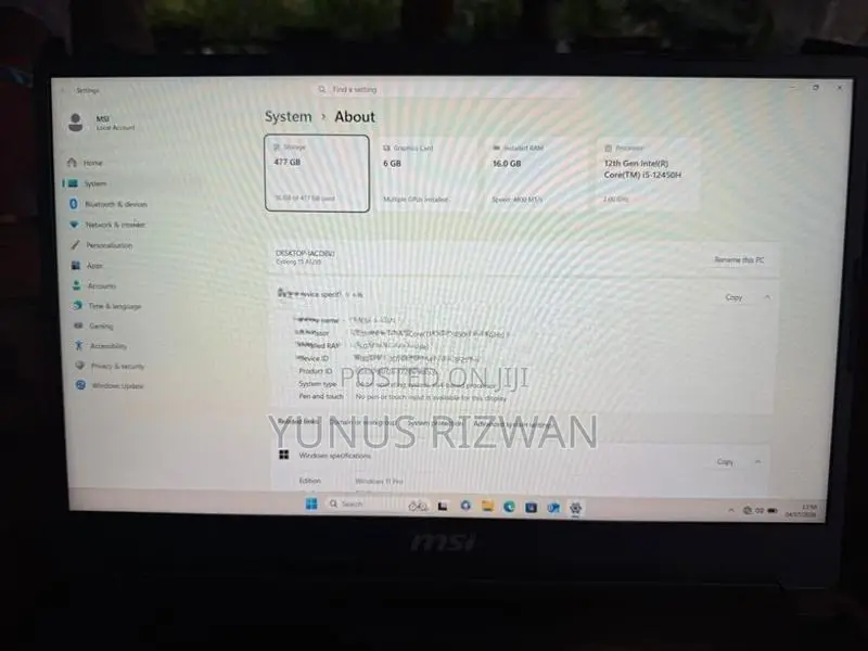 MSI Cyborg 15 A12V