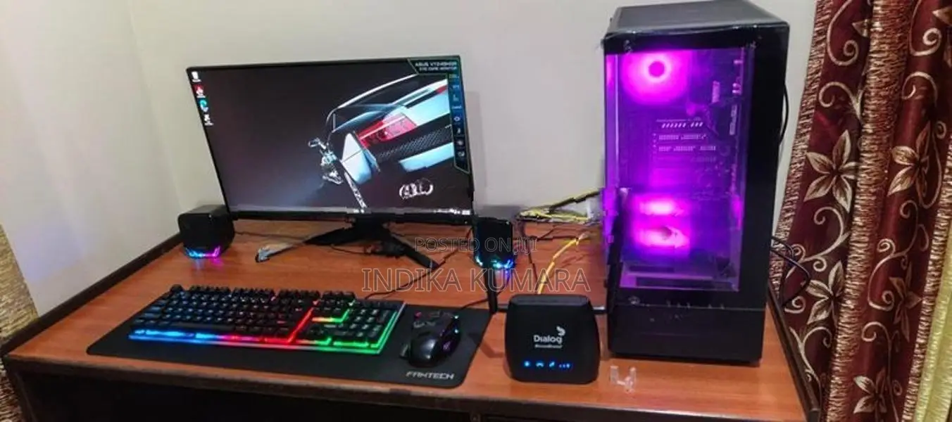 Ryzen 5 5600g Full PC build with Asus 24 inch gaming monitor