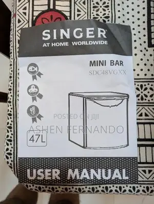 SALE – SINGER 47L Mini Bar Refrigerator (Like Brand New)