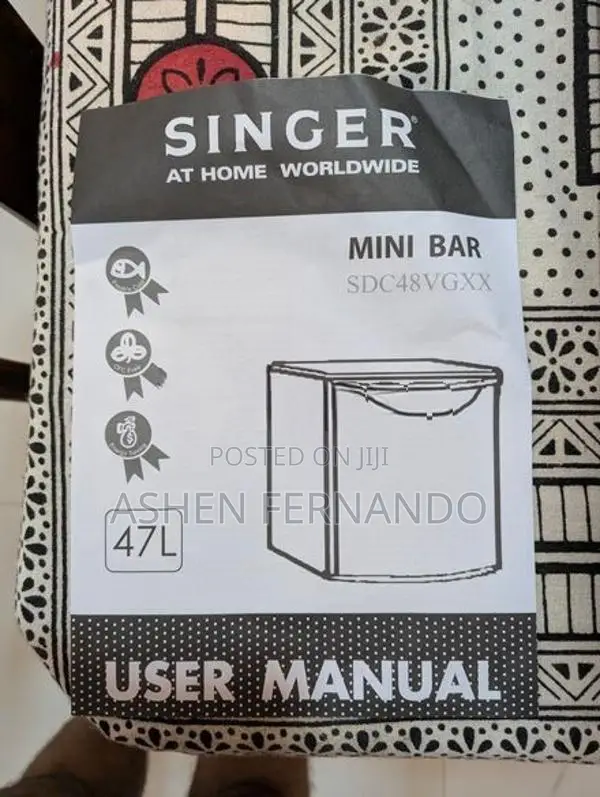 SALE – SINGER 47L Mini Bar Refrigerator (Like Brand New)