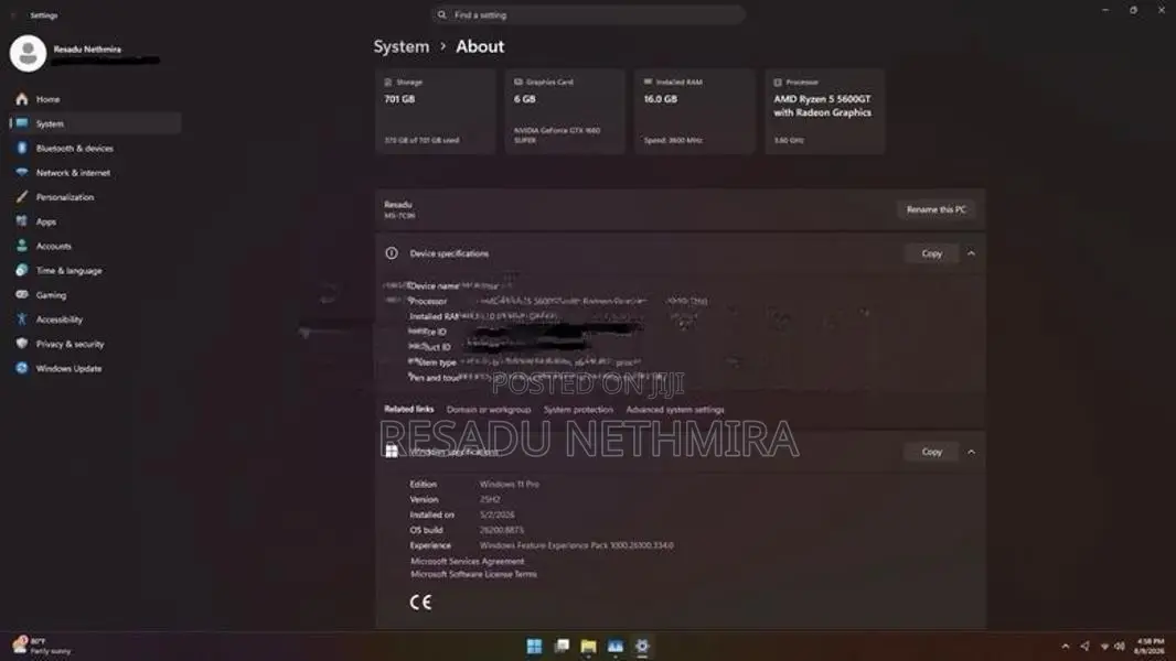 AMD Ryzen 5 + GTX 1660 Super Full Gaming PC Setup