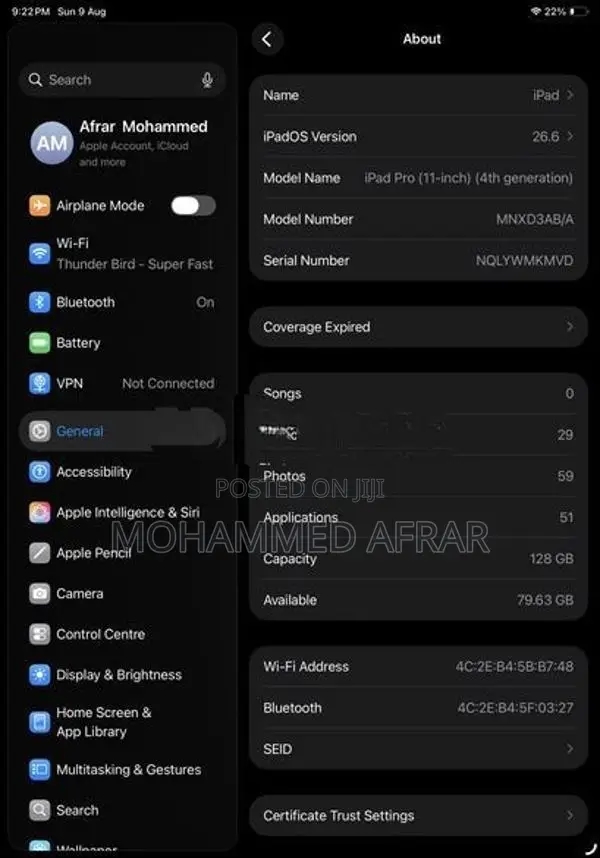Apple iPad Pro 11-inch (4th Gen) 128GB