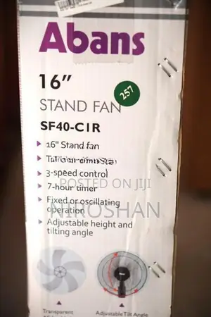 16 Inch Stand Fan With Remote