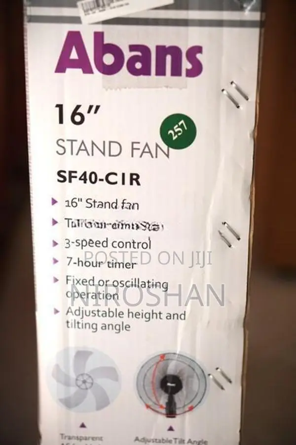 16 Inch Stand Fan With Remote