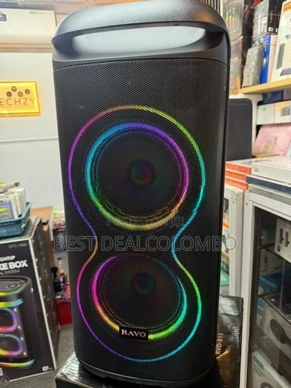 Ravo 815 Party Box with 2 Mic