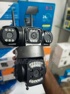Triple lens CCTV Camera