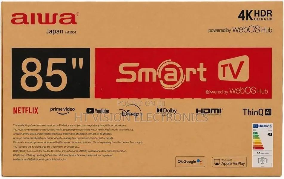Aiwa 85" 4K UHD Smart TV