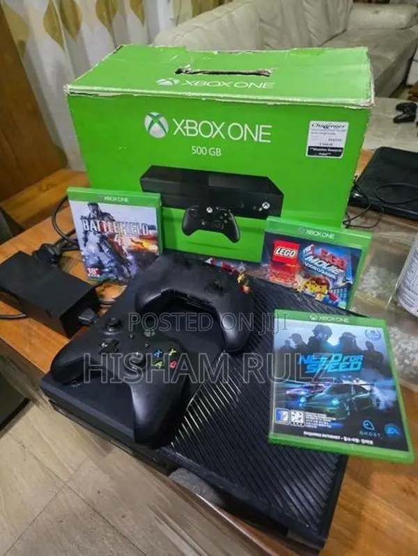Xbox One 500GB with 2 Controlle Games Full Set