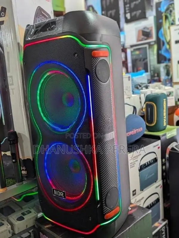 NDR - 1810 High Power Outdoor Party Speakers with Dual Mic (100 RMS)
