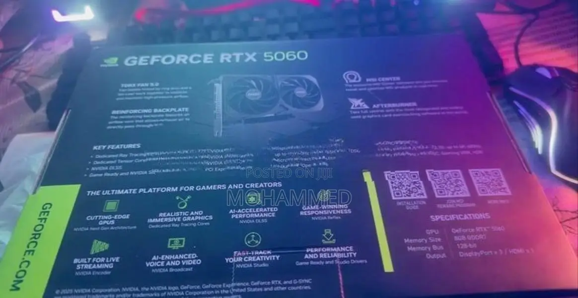 MSi RTX 5060 8GB OC Shadow