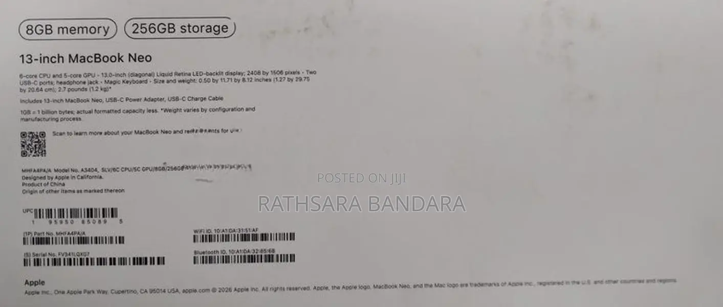 Apple MacBook Neo 2026