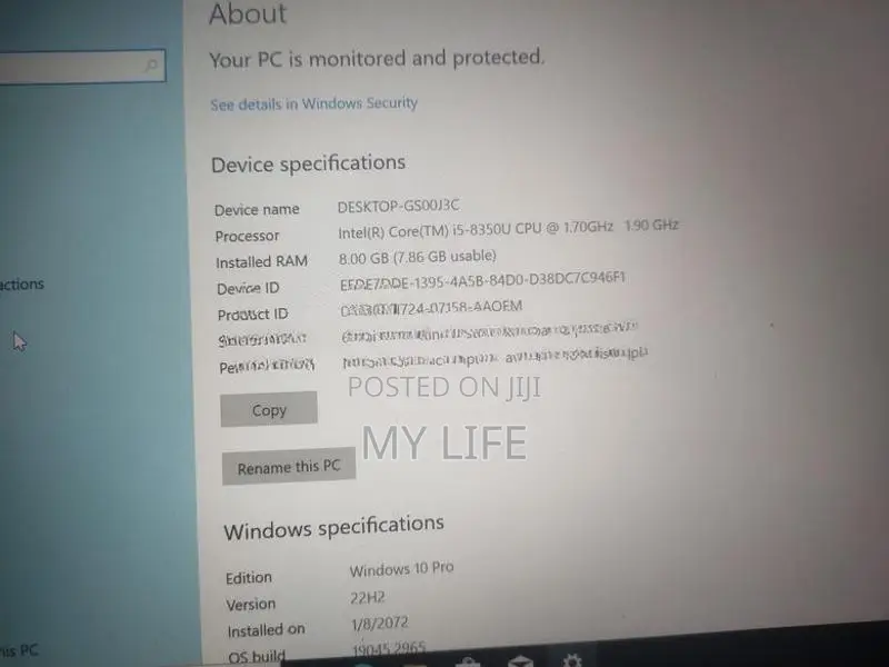 Dell Laptop i5 8th Gen