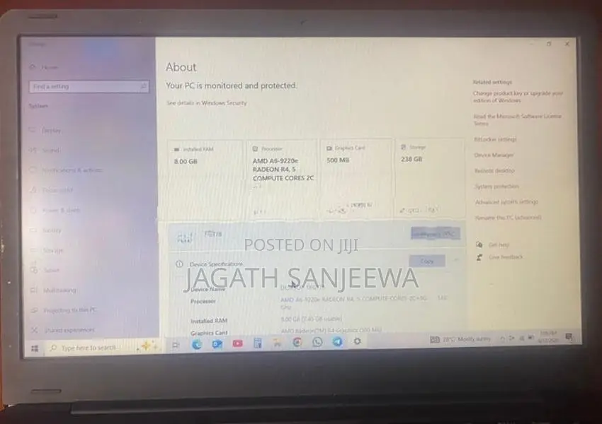 Avita AMD A6(Used) Laptop