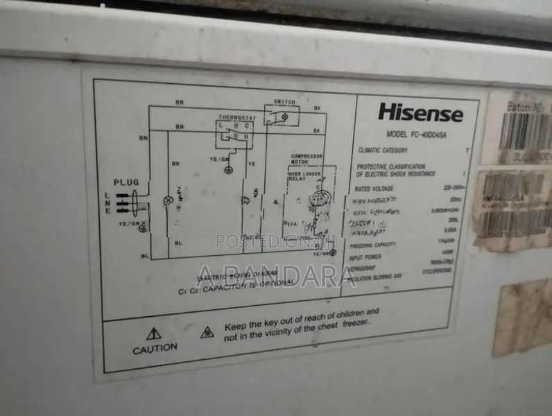 Hisense Deep Freezer