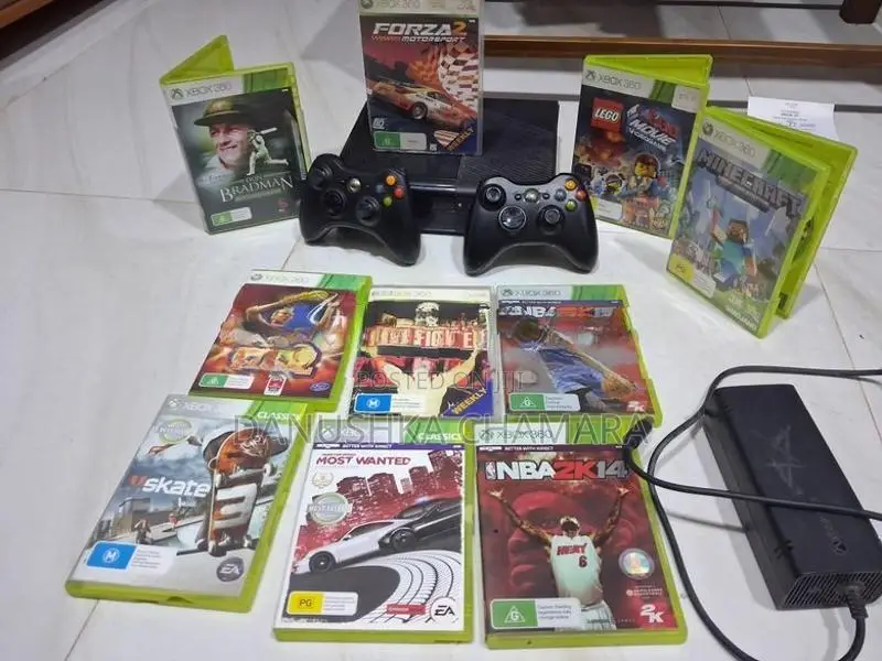 Xbox 360 with Controllers