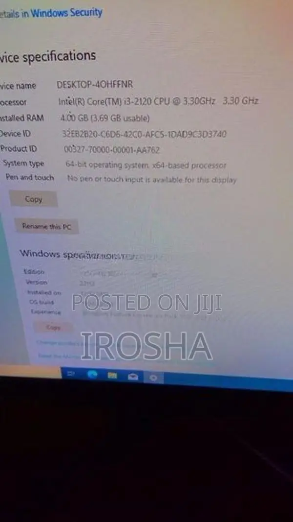 i3 2nd gen 120/320GB SSD Pc