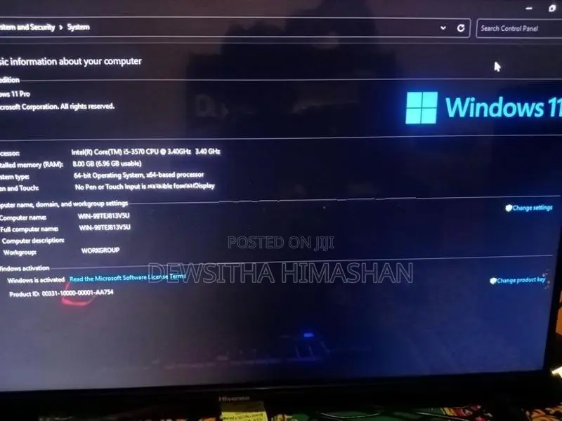 I5 3rd gen pc full set