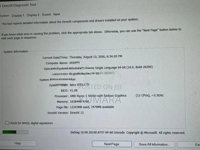 Acer Nitro 5 Ryzen Gaming Laptop