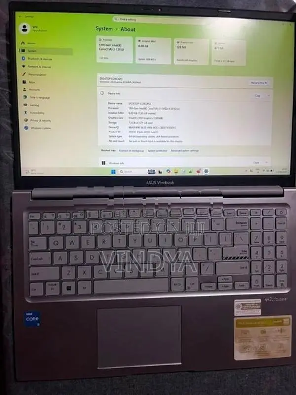 Asus Vivobook X1504VA 512GB i3 13th Gen 8GB RAM