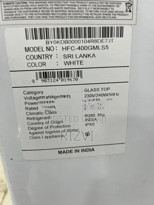 Hisense Freezer