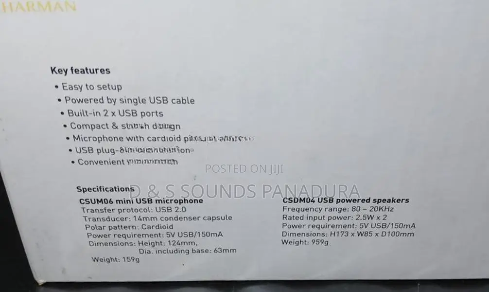 JBL USB Speaker System with mic