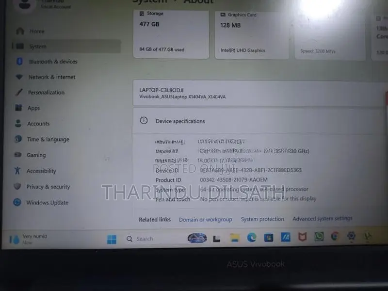 Asus vivobook Laptop