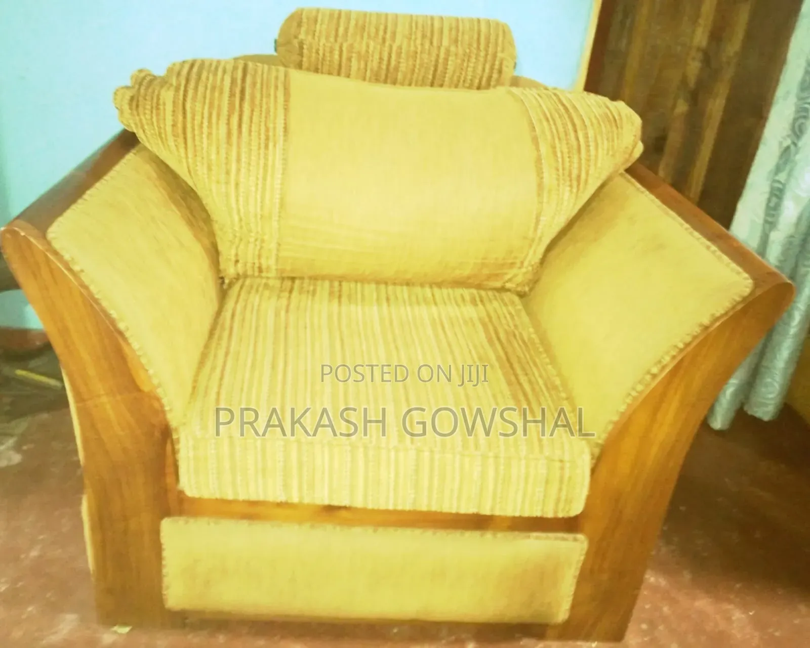 Solid Teak Wood Sofa Set (3+2+1)