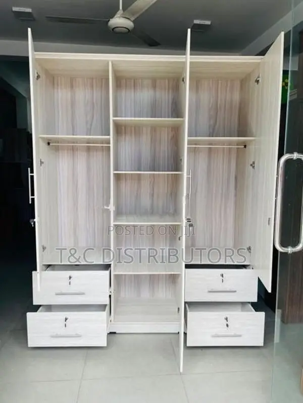 Malamine 4 Door Large Wardrobe