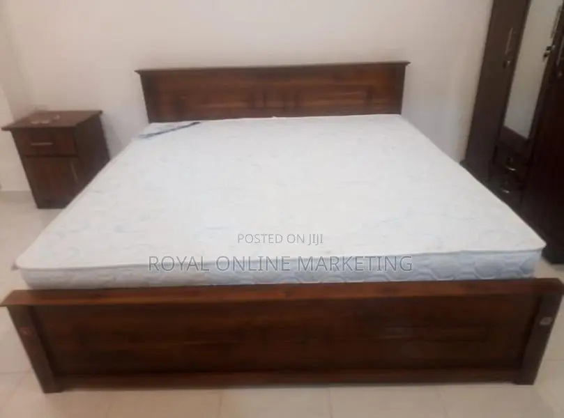 78 by 60 Box Bed with Spring Mattress (E-19)