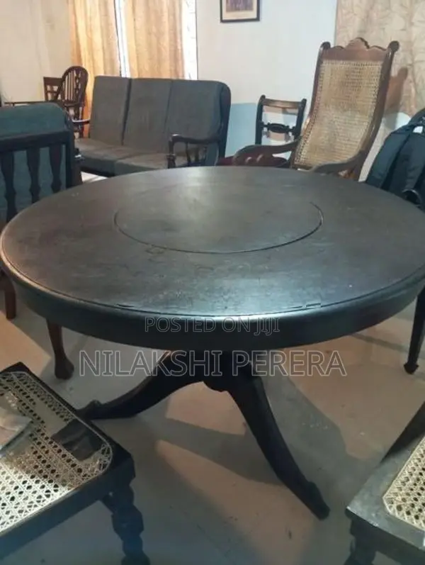 Teak Glass Cupboard with Table