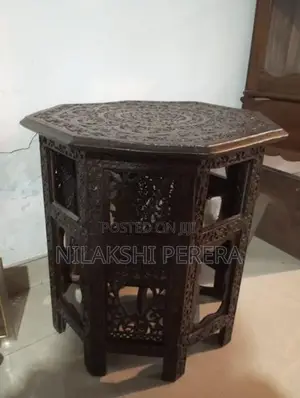 Teak Teapoy Table with Tea Trolly