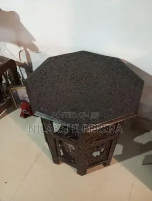Teak Teapoy Table with Tea Trolly
