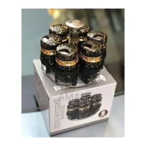 6-Piece Spice Set with Rotating Stand Glass Jars