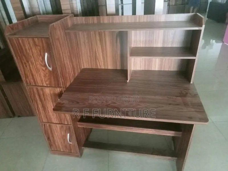 Melamine Writing Table with Cupboard