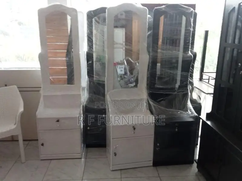 Melamine Dressing Table with Cupboard