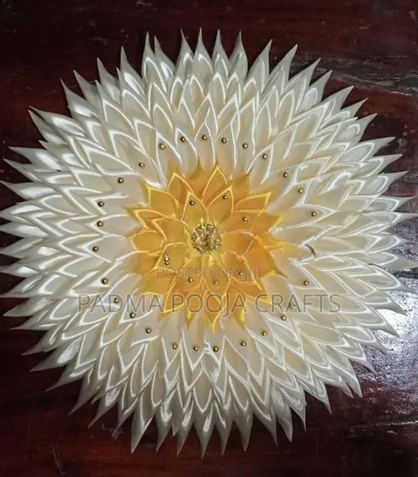 Satin Ribbon Buddha Pooja Flowers
