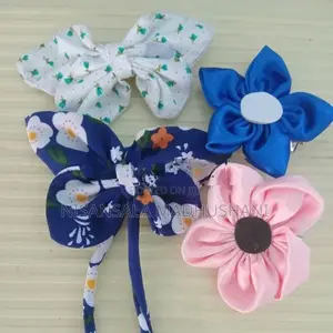 Butterfly hair bow with flower clip