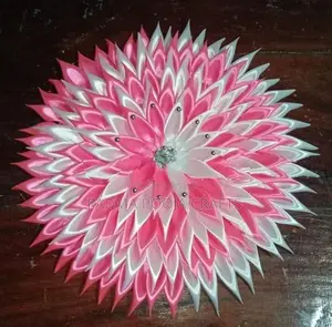 Satin Ribbon Buddha Pooja Flowers