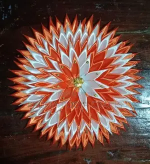 Satin Ribbon Buddha Pooja Flowers