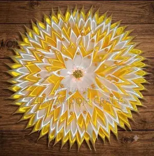 Satin Ribbon Buddha Pooja Flowers
