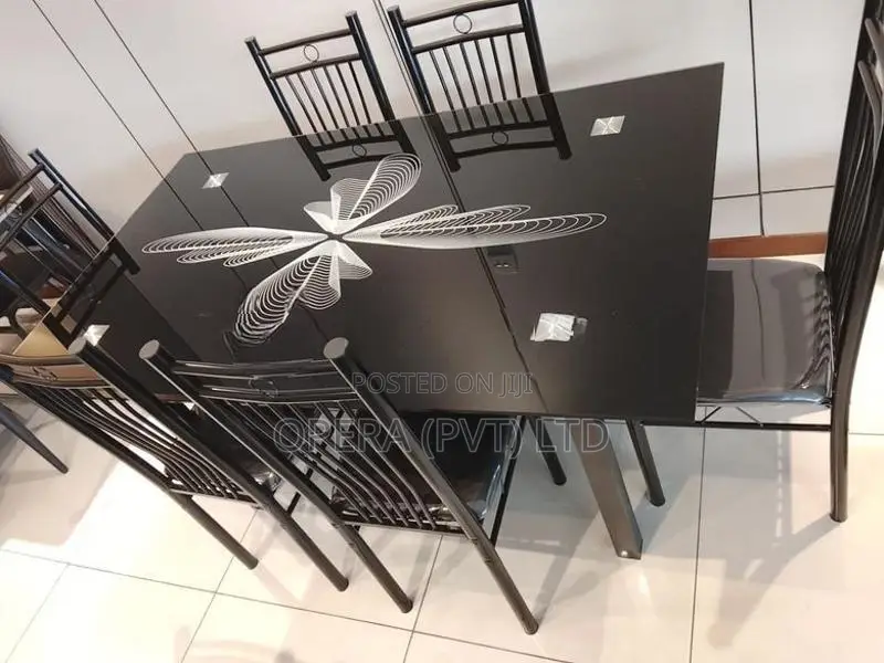 Glass Top Dining Table