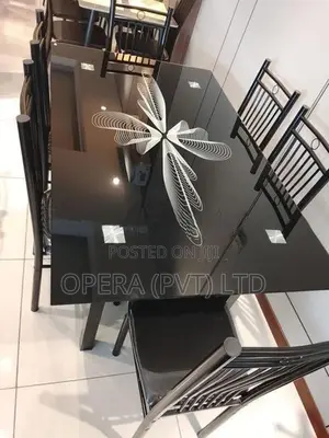 Glass Top Dining Table