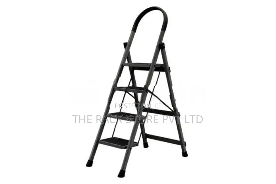 4 Step Steel Folding Ladder – Premium Heavy Duty Household