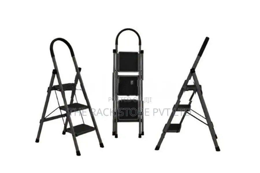 3 Step Steel Folding Ladder
