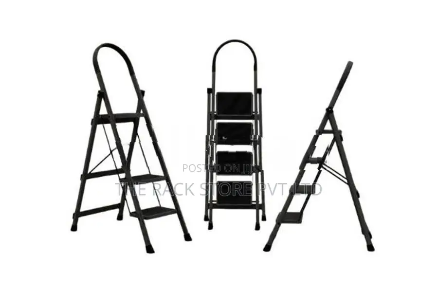 4 Step Steel Folding Ladder – Premium Heavy Duty Household